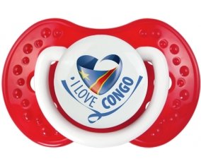I Love République démocratique du Congo Sucete LOVI Dynamic Blanc-rouge classique