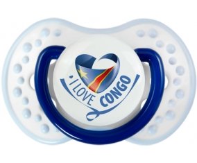 I Love République démocratique du Congo Sucete LOVI Dynamic Marine-blanc-bleu classique