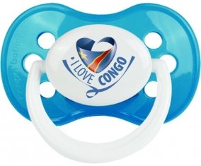 I Love République démocratique du Congo Sucete Anatomique Cyan classique