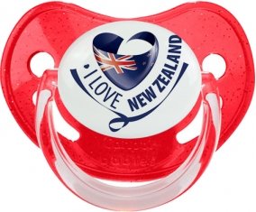 I Love New Zealand Sucete Physiologique Rouge à paillette