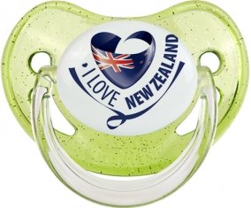 I Love New Zealand Sucete Physiologique Vert à paillette
