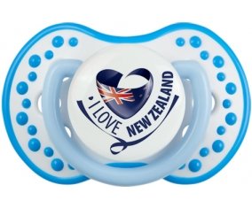 I Love New Zealand Tétine LOVI Dynamic Blanc-bleu phosphorescente