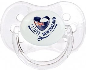 I Love New Zealand Sucette Cerise Transparent classique