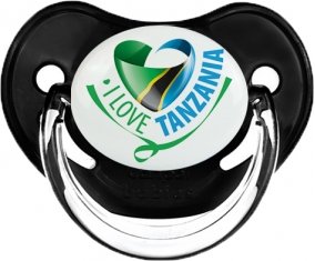 I Love Tanzania Sucette Physiologique Noir classique