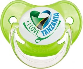 I Love Tanzania Sucette Physiologique Vert classique