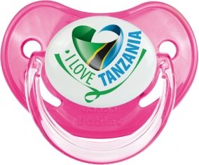 I Love Tanzania Sucette Physiologique Rose classique