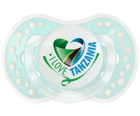 I Love Tanzania Sucette LOVI Dynamic Retro-turquoise-lagon classique