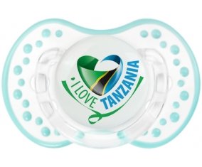 I Love Tanzania Sucette LOVI Dynamic Retro-blanc-lagon classique
