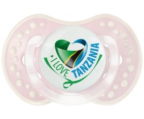 I Love Tanzania Sucette LOVI Dynamic Retro-rose-tendre classique