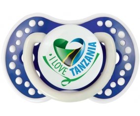 I Love Tanzania Sucette LOVI Dynamic Bleu-marine phosphorescente