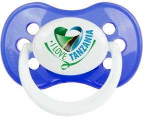 I Love Tanzania Tétine Anatomique Bleu classique