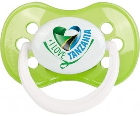 I Love Tanzania Tétine Anatomique Vert classique
