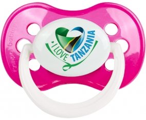 I Love Tanzania Tétine Anatomique Rose foncé classique