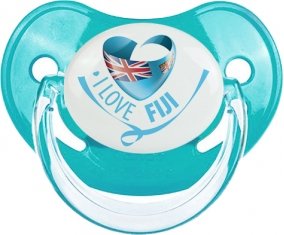 I Love Fiji Sucette Physiologique Bleue classique
