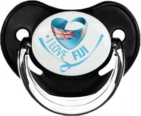 I Love Fiji Sucette Physiologique Noir classique
