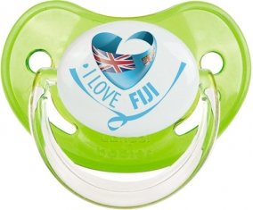 I Love Fiji Sucette Physiologique Vert classique