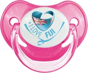 I Love Fiji Sucette Physiologique Rose classique