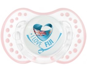 I Love Fiji Sucette LOVI Dynamic Retro-blanc-rose-tendre classique