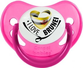 I Love Brunei Tétine Physiologique Rose phosphorescente
