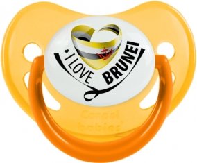 I Love Brunei Tétine Physiologique Jaune phosphorescente