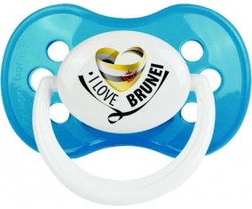 I Love Brunei Sucete Anatomique Cyan classique