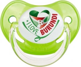 I Love Burundi Sucete Physiologique Vert classique