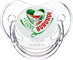 I Love Burundi Sucete Physiologique Transparent classique