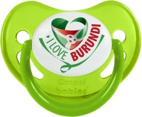 I Love Burundi Sucete Physiologique Vert phosphorescente