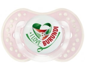 I Love Burundi Tétine LOVI Dynamic Retro-rose-tendre classique