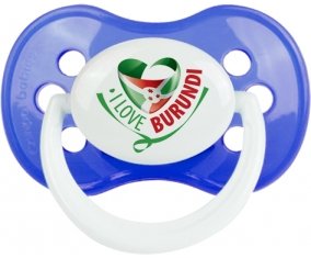 I Love Burundi : Sucette Anatomique personnalisée