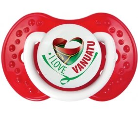I Love Vanuatu Sucette LOVI Dynamic Blanc-rouge classique