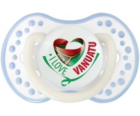 I Love Vanuatu Sucette LOVI Dynamic Blanc-cyan classique