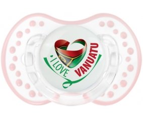 I Love Vanuatu Sucette LOVI Dynamic Retro-blanc-rose-tendre classique