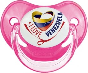 I Love Venezuela Sucette Physiologique Rose classique
