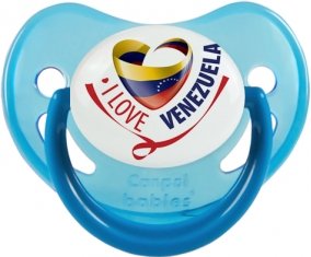 I Love Venezuela Sucette Physiologique Bleue phosphorescente