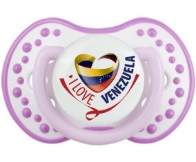 I Love Venezuela Sucette LOVI Dynamic Blanc-mauve classique