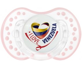 I Love Venezuela Sucette LOVI Dynamic Retro-blanc-rose-tendre classique