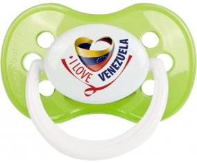 I Love Venezuela Sucette Anatomique Vert classique