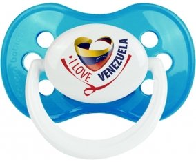 I Love Venezuela Sucette Anatomique Cyan classique