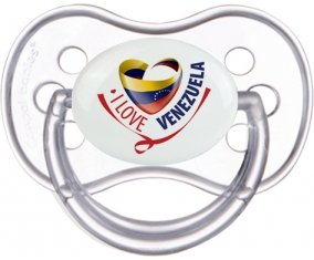 I Love Venezuela Sucette Anatomique Transparente classique