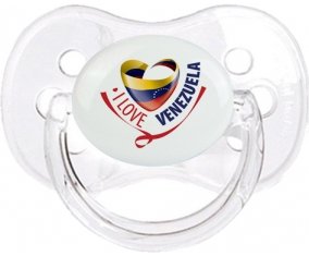 I Love Venezuela Tétine Cerise Transparent classique