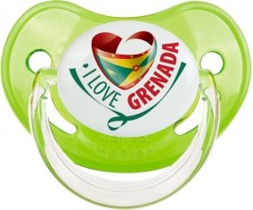 I Love Grenada Tétine Physiologique Vert classique