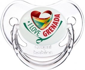 I Love Grenada Tétine Physiologique Transparent classique