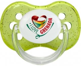I Love Grenada Sucete Cerise Vert à paillette