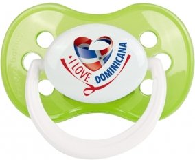 I Love Dominicana Sucette Anatomique Vert classique