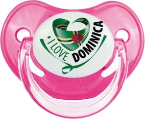 I Love Dominica Sucette Physiologique Rose classique