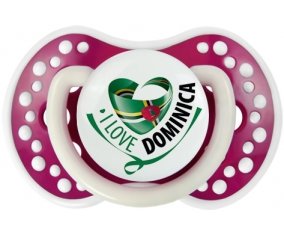 I Love Dominica Sucette LOVI Dynamic Fuchsia phosphorescente