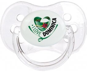 I Love Dominica Sucette Cerise Transparent classique