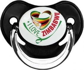 I Love Zimbabwe Sucette Physiologique Noir classique