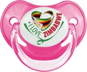 I Love Zimbabwe Sucette Physiologique Rose classique